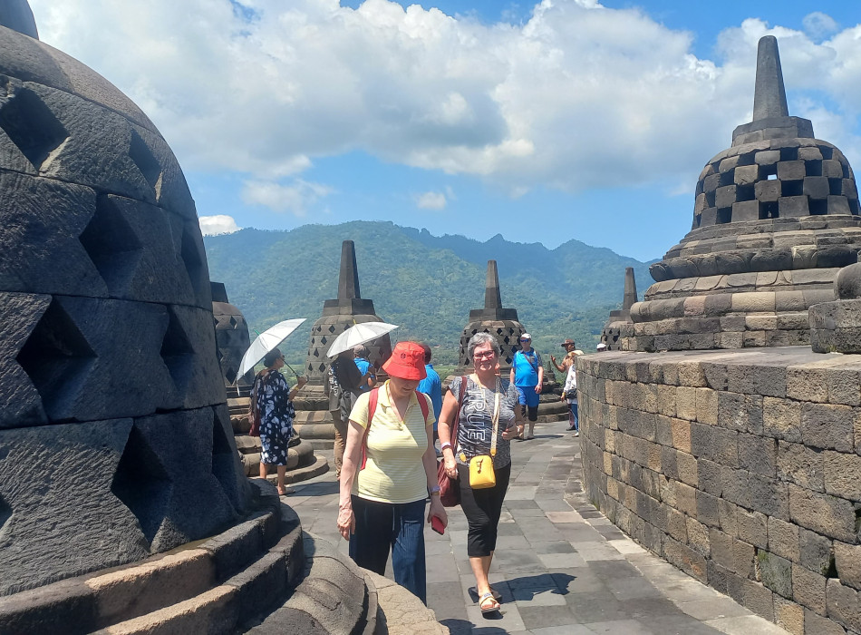 Borobudur Temple Candirejo Village on Horse Cart
