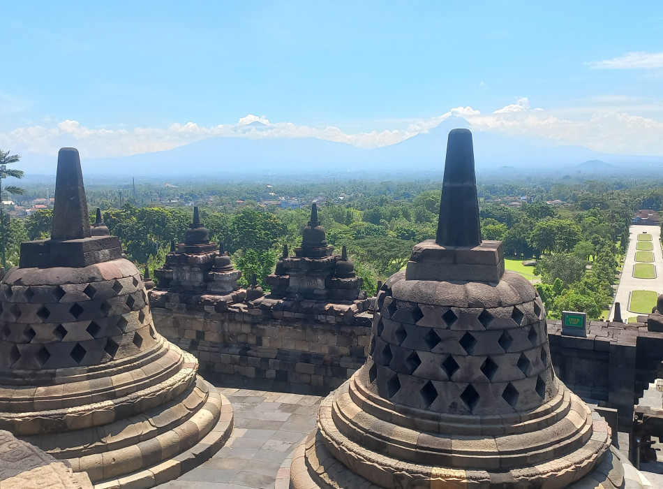 Borobudur Temple Candirejo Village on Horse Cart